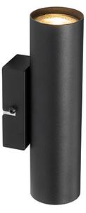 Moderní nástěnná lampa černá 2-světlo - Jeana