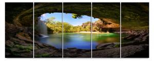 Obraz jeskynní vodopád Velikost (šířka x výška): 150x60 cm