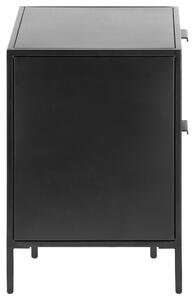 Černý kovový noční stolek Kave Home Shantay 40 x 35 cm