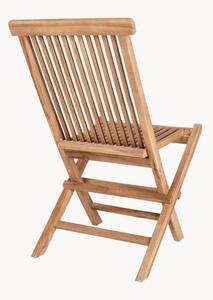 Skládací zahradní židle z teakového dřeva Toledo, 2 ks