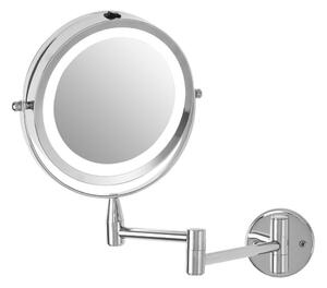 Kosmetické zrcadlo s osvětlením/zvětšovací (zvětšení 2x) 18x29 cm Cassini – Premier Housewares