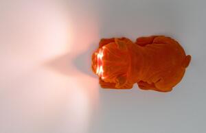 Oranžová dekorativní svítící soška Bold Monkey Devilish Bulldog