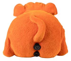 Oranžová dekorativní svítící soška Bold Monkey Devilish Bulldog