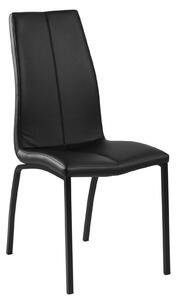 Židle Asama černá PU černé nohy
