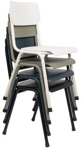 Černá kovová jídelní židle ZUIVER BACK TO SCHOOL OUTDOOR