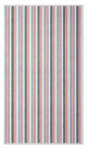 Polášek Plážová osuška s pruhy - Červená / šedá | 100 x 180 cm