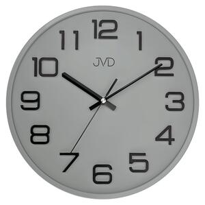 JVD Plastové šedá pastelové nástěnné tiché netikající hodiny JVD HX2472.13
