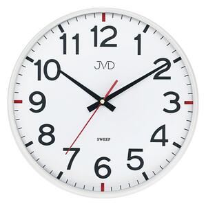 JVD Pastelové bílé přehledné tiché netikající hodiny JVD HX2508.1