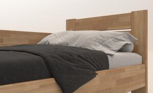 Rohová postel JOHANA levá, buk/přírodní, 80x200 cm