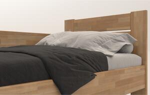 Rohová postel JOHANA levá, buk/přírodní, 100x200 cm