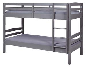 Inter Link Dětská patrová postel Annika (Šedá 90 x 200 cm) (100161757003)