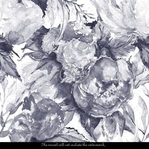 Fototapeta Ozdobné šedé květiny Samolepící 250x250cm