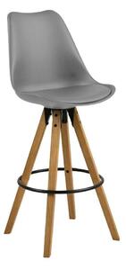 Barová židle Dima šedé dřevo