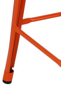 Židle barová Paris Back 66cm oranžová