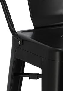 Barová židle Paris Back 75cm černá