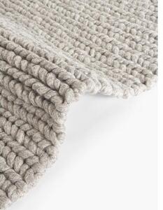 Vlněný koberec s pletenou strukturou Bruna