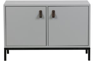 Hoorns Cementově šedá dřevěná skříň Inara M 81 x 35 cm