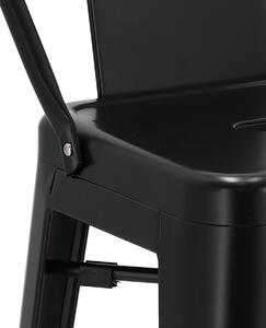 Barová židle Paris Back short 75cm černá
