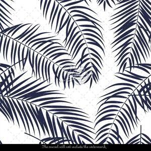 Fototapeta Stín černých palmových listů Samolepící 250x250cm