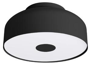 Stropní svítidlo Omiq, 1x černé kovové stínítko, (bílý plast), (fi 30 cm)