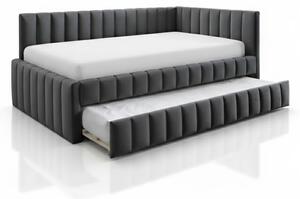 Postel Mikayla Velvet 120 x 200 cm, šedá