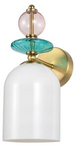 Nástěnná lampa TROPEA 1xE27/15W/230V zlatá/kouřová růžová/modrá/bílá