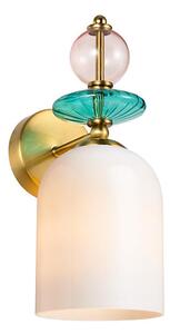 Nástěnná lampa TROPEA 1xE27/15W/230V zlatá/kouřová růžová/modrá/bílá
