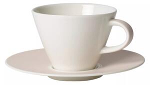 Villeroy&Boch Villeroy & Boch Caffé Club Uni Pearl kávový šálek s podšálkem, 0.22 l, 14 cm