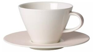 Villeroy&Boch Villeroy & Boch Caffé Club Uni Pearl kávový šálek s podšálkem, 0.39 l, 17 cm