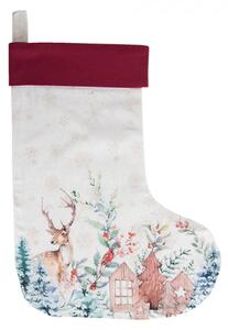 Textilní vánoční punčocha Dearly Christmas – 30x1x40 cm