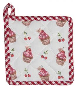 Bavlněná podložka pod nádobí pro děti Cherry Cupcake – 16x16 cm