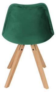 Židle Norden Star Square Velvet zelená