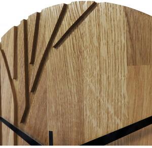 Dřevěné nástěnné hodiny s dubovým dřevem konáre I SENTOP MAS003