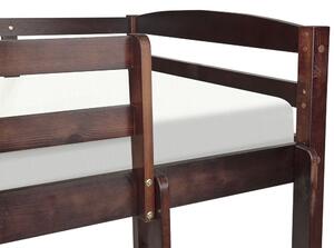 Patrová postel 90 cm Reggeton (tmavé dřevo) (s roštem). 1075539