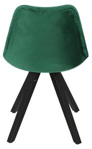 Židle Norden Star Square black Velvet zelená