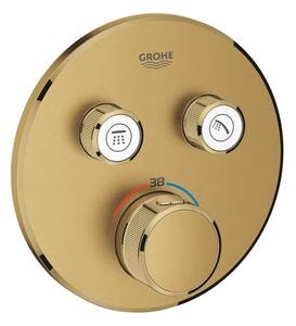 Sprchová a vanová baterie Grohe Grohtherm SmartControl bez podomítkového tělesa kartáčovaný Cool Sunrise 29119GN0