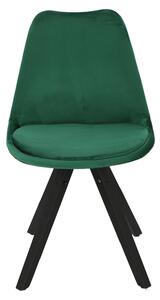Židle Norden Star Square black Velvet zelená