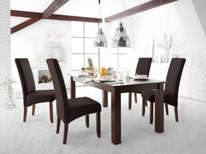 Dřevěný jídelní stůl masivní gumovník Milano 180x90