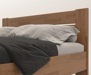 Rohová postel JOHANA levá, dub/světlý ořech, 120x200 cm
