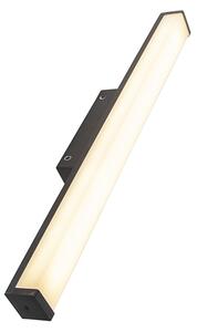 Moderní nástěnné svítidlo do koupelny černé 62 cm IP44 - Cascada