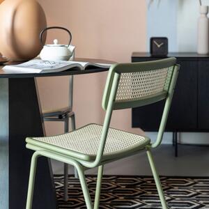 Zelená ratanová jídelní židle ZUIVER JORT