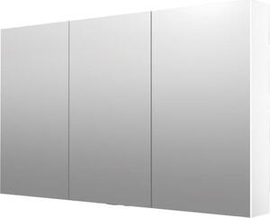 Zrcadlová skříňka Naturel 120x72 cm lamino bílá lesklá GALCA1120BL