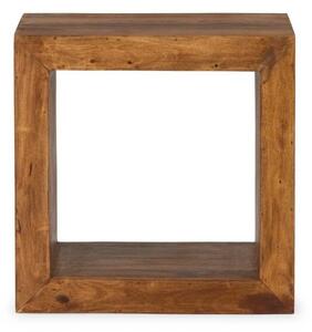Dřevěný odkládací stolek, kostka, z palisandru Square