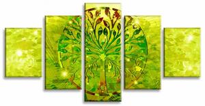 Obraz Abstraktní strom Green Velikost (šířka x výška): 150x80 cm