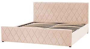 Manželská postel 180 cm Rhett (béžová) (s roštem a úložným prostorem). 1075601