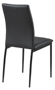 Židle Demina černá PU