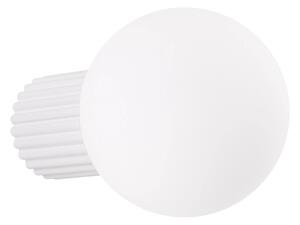 Nástěnné svítidlo Halo, 1x bílé skleněné stínítko, w