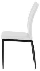 Židle Demina bílá PU