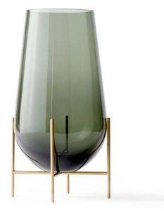 Audo Copenhagen - Echasse Vase Medium Smoke/Brushed Brass - Lampemesteren