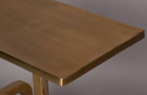 Zlatý kovový odkládací stolek DUTCHBONE Hips 45 x 29 cm